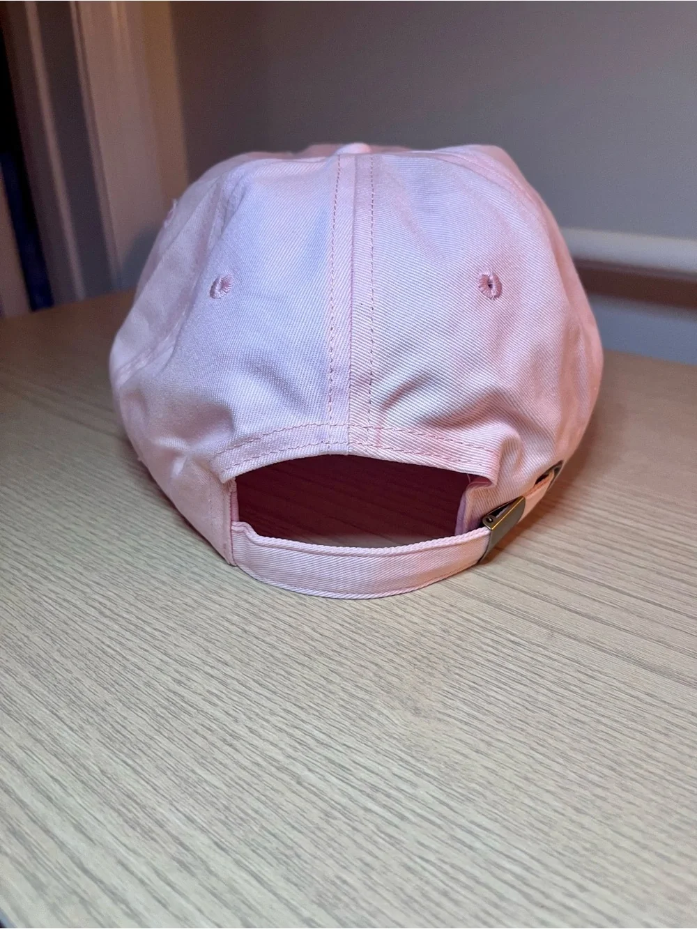 Whispering Angel Rosé Soft Pink Embroidered Hat & Hand Fan Set NWOT